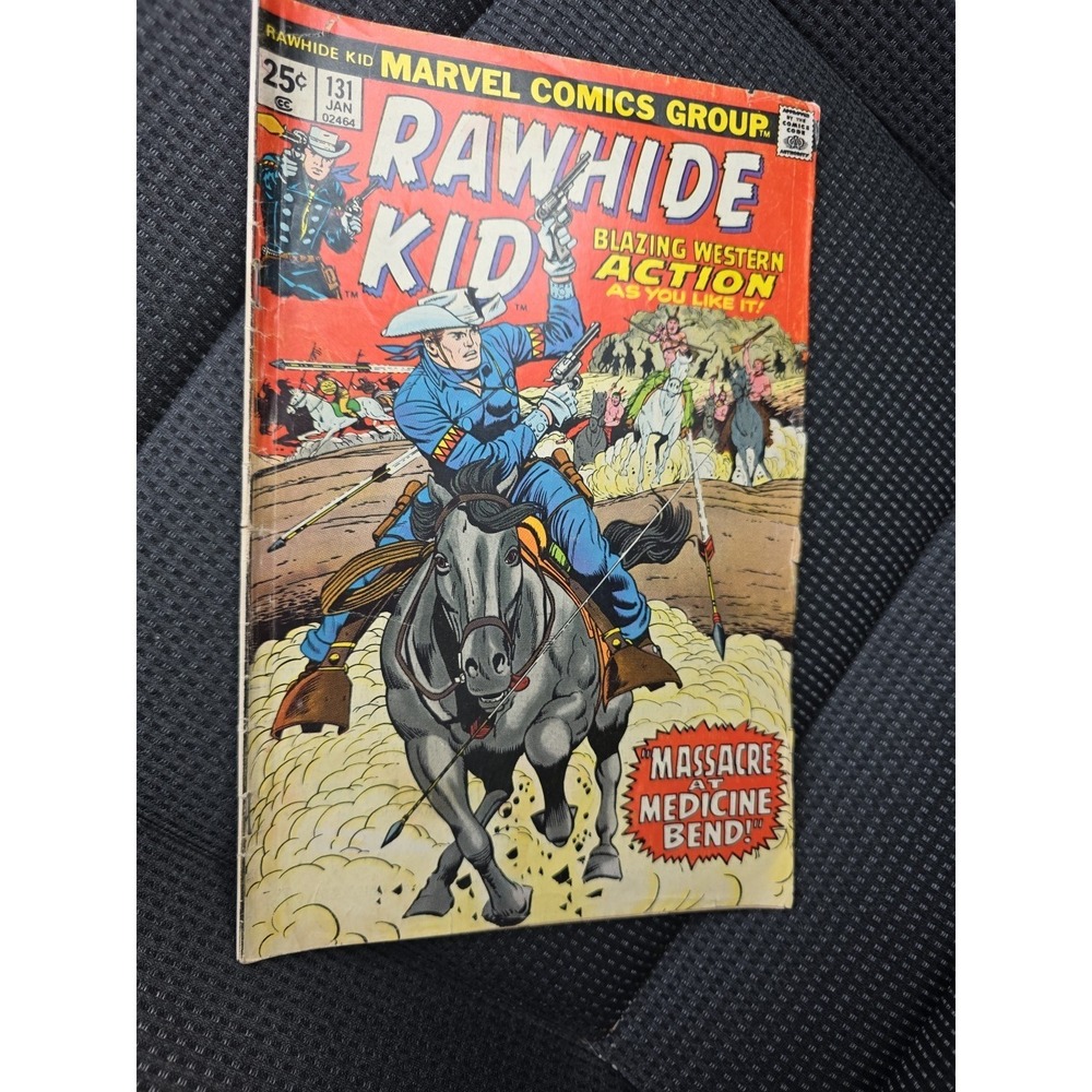 Marvel Comics Rawhide Kid #131 1976 Bronze Age Western Massacre at Medicine Bend
